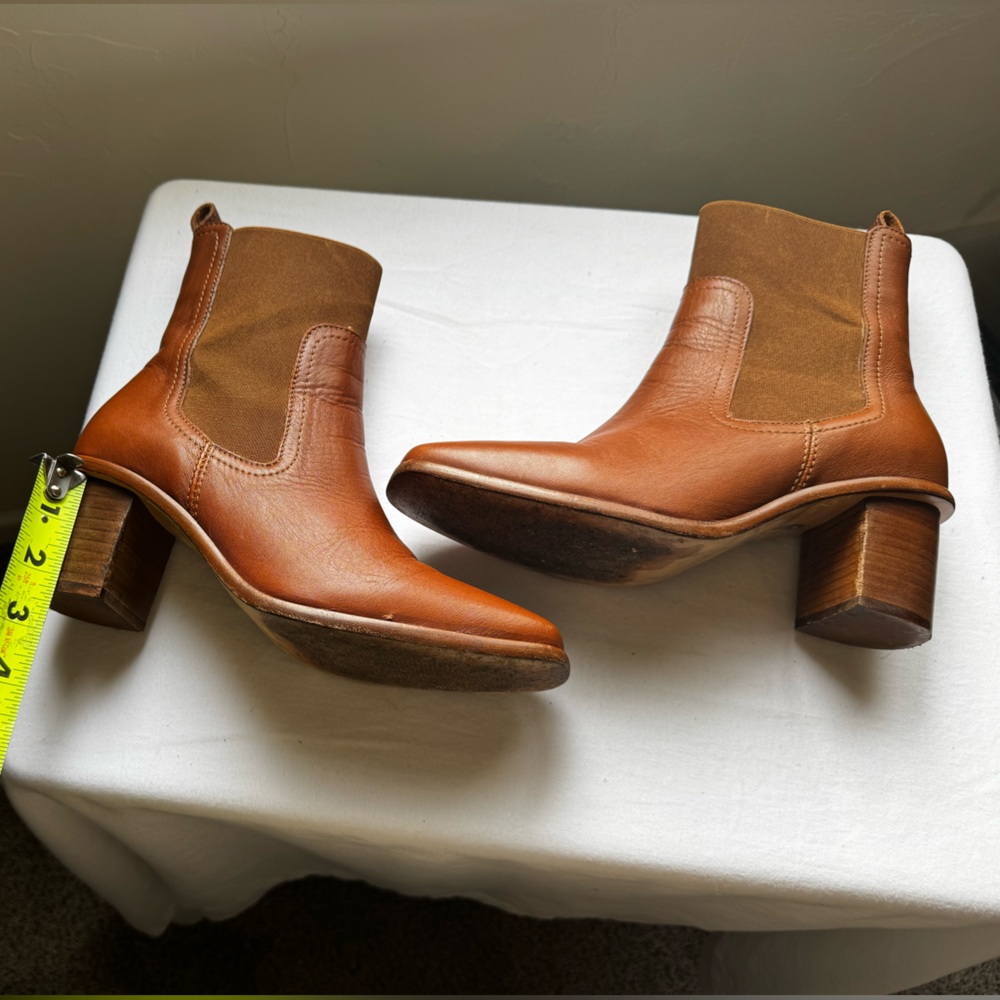 PATINA Portland Leather Goods VERO CHELSEA BOOT Size 7 TAWNY - Picture 6 of 11